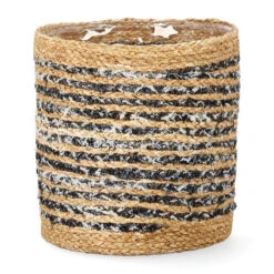 Kurv Denim - Ø25 Cm, Blå