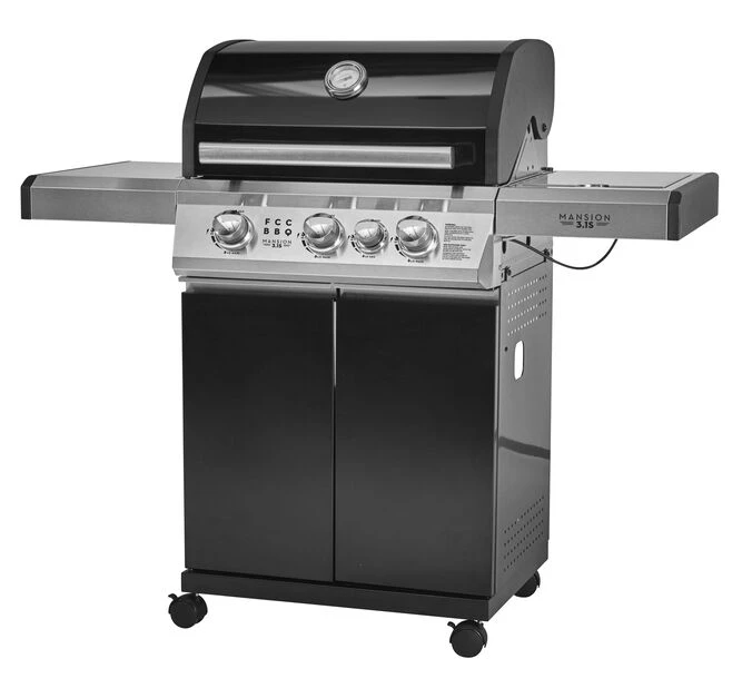 Gassgrill FCC BBQ Mansion 3.1S - Lengde 128 Cm, Svart - Bilde 2