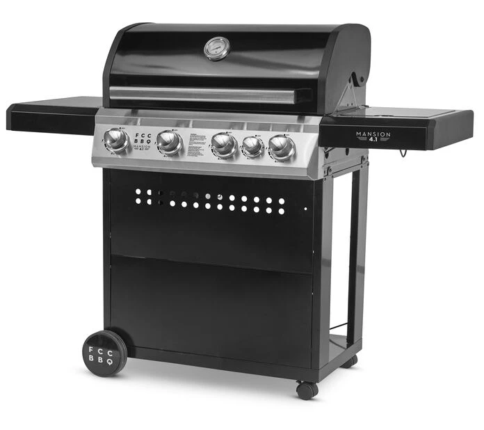 Gassgrill FCC BBQ Mansion 4.1 - Lengde 139 Cm, Svart - Bilde 2