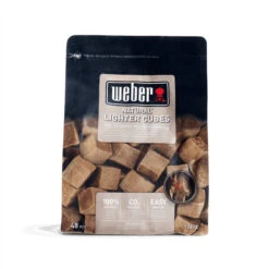 Opptenningsblokker Weber - 48 Pk, Brun