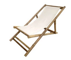 Strandstol Manila Bamboo - Høyde 60 Cm, Beige