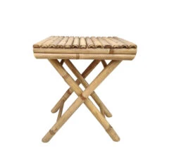 Sammenleggbart Sidebord Manila Bamboo - Høyde 47 Cm, Beige