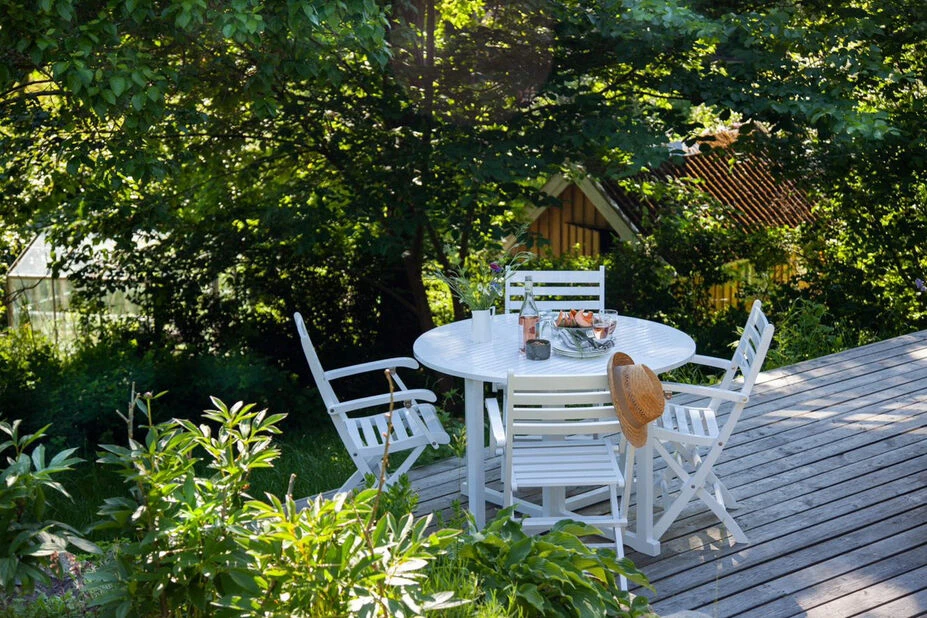 Kafébord Til Balkong Risør - Ø110 Cm, Hvit - Bilde 5