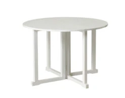 Kafébord Til Balkong Risør - Ø110 Cm, Hvit