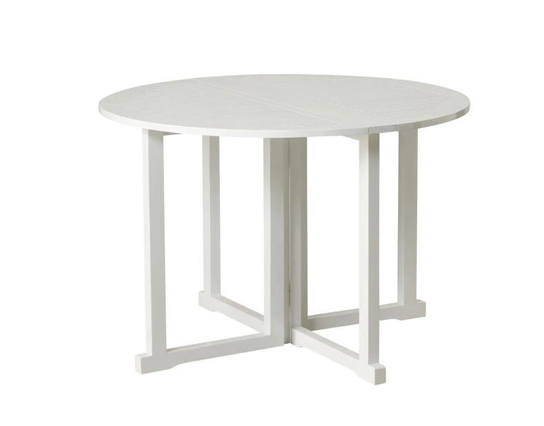 Kafébord Til Balkong Risør - Ø110 Cm, Hvit
