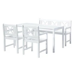 Spisegruppe Risør - 4 Sitteplatser, Hvit