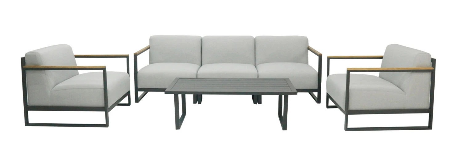 Loungesett Morelos - 5 Sitteplatser, GrÄ