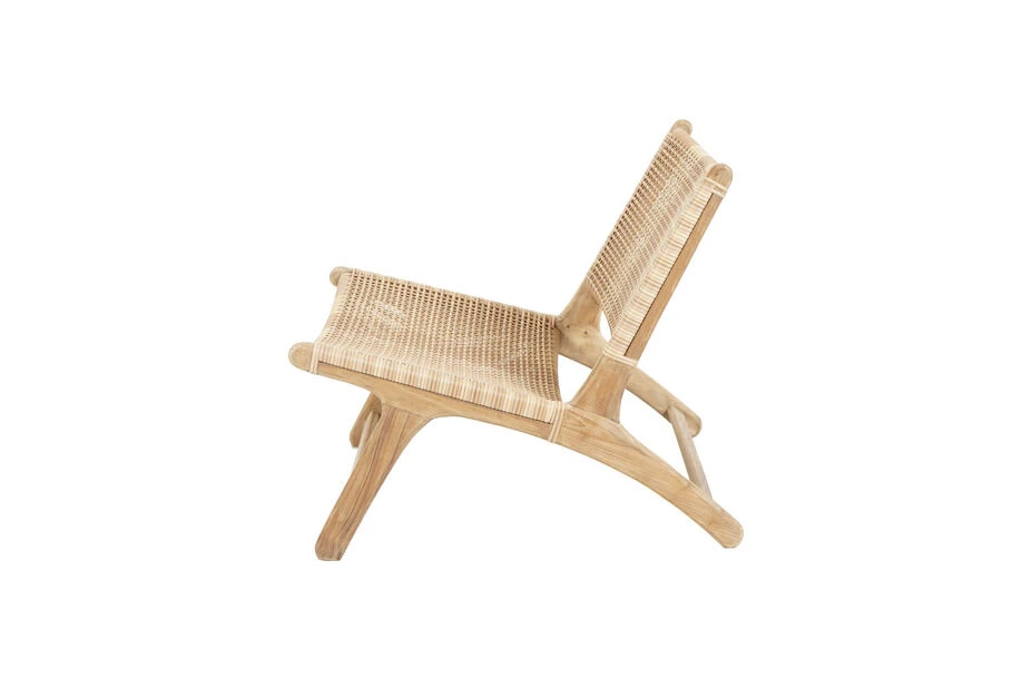 Loungestol Bellano I Teak - Høyde 73 Cm, Tre - Bilde 6