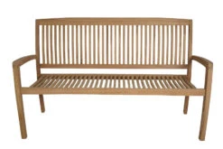 Benk Bayamo I Teak - Lengde 150 Cm, Tre