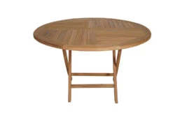 Sammenleggbart Bord Bayamo I Teak - Ø120 Cm, Tre