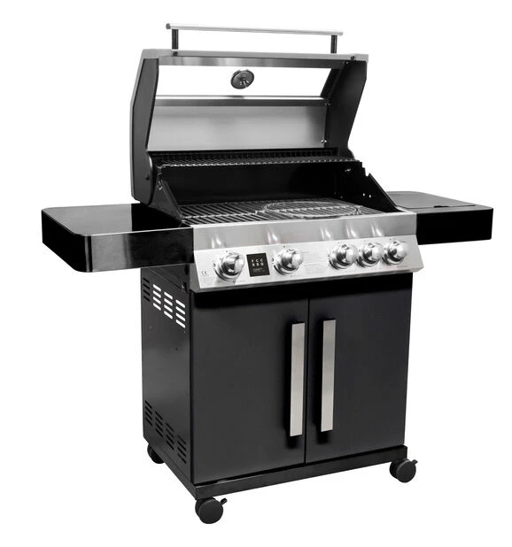Gassgrill Chef's Special 4.1 FCC BBQ - Lengde 138 Cm, Svart - Bilde 2