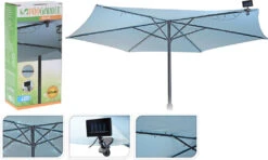 Parasollbelysning Solcelledrevet - Svart