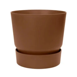 Selvvanningspotte Greenville Elho - Ø30 Cm, Brun