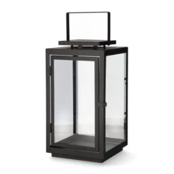 Lykt Asher - Høyde 31 Cm, Svart