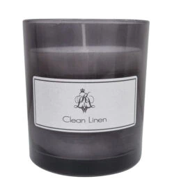 Duftlys Clean Linen - Høyde 10 Cm, Svart