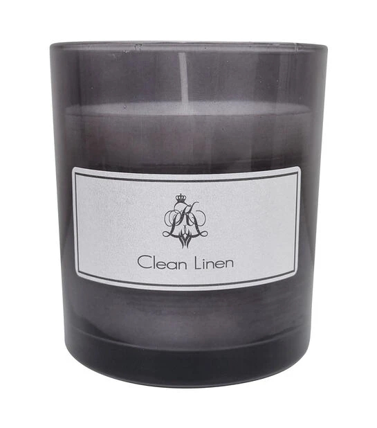 Duftlys Clean Linen - Høyde 10 Cm, Svart