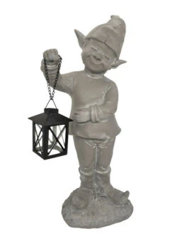 Hagenisse Med Lykt Gimbel - Ø51 Cm, Grå