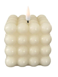 Boblelys LED - Høyde 7.5 Cm, Hvit