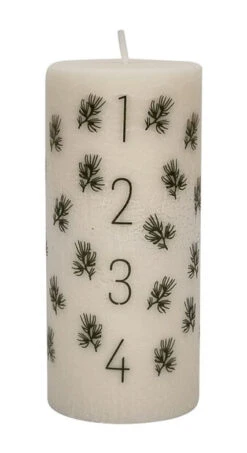 Adventslys Spruce - HĂžyde 15 Cm, Offwhite