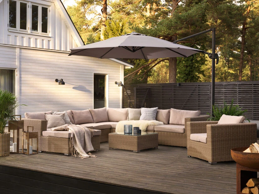 Sjeselong Loungesett Asker - Lengde 165 Cm, Beige - Bilde 6