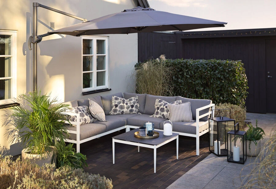 Loungesett Adelaide - 4 Sitteplatser, Grå - Bilde 2