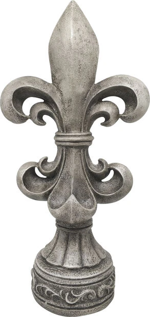 Dekorasjon Fleur De Lis - Høyde 46 Cm, Grå