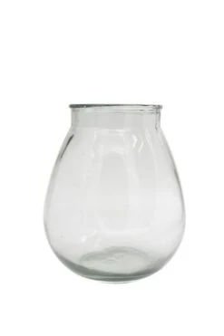 Vase Flor - Høyde 22 Cm, Transparent
