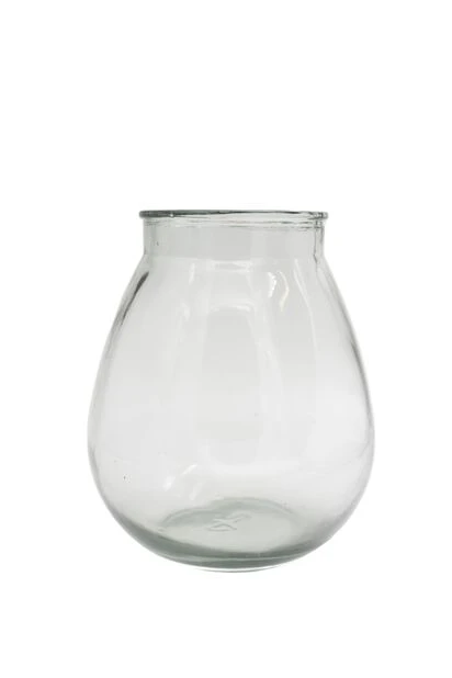Vase Flor - Høyde 22 Cm, Transparent