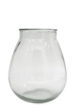 Vase Flor - Høyde 28 Cm, Transparent