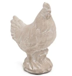 Dekorasjonshøne Gallina - Høyde 19 Cm, Grå