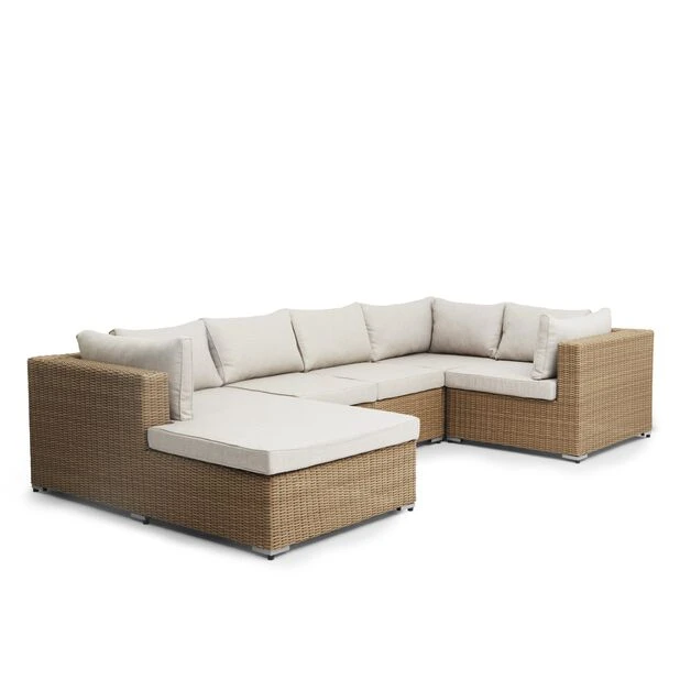 Sjeselong Loungesett Asker - Lengde 165 Cm, Beige - Bilde 4