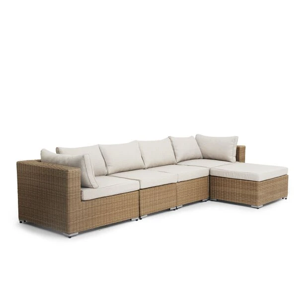 Sjeselong Loungesett Asker - Lengde 165 Cm, Beige - Bilde 5