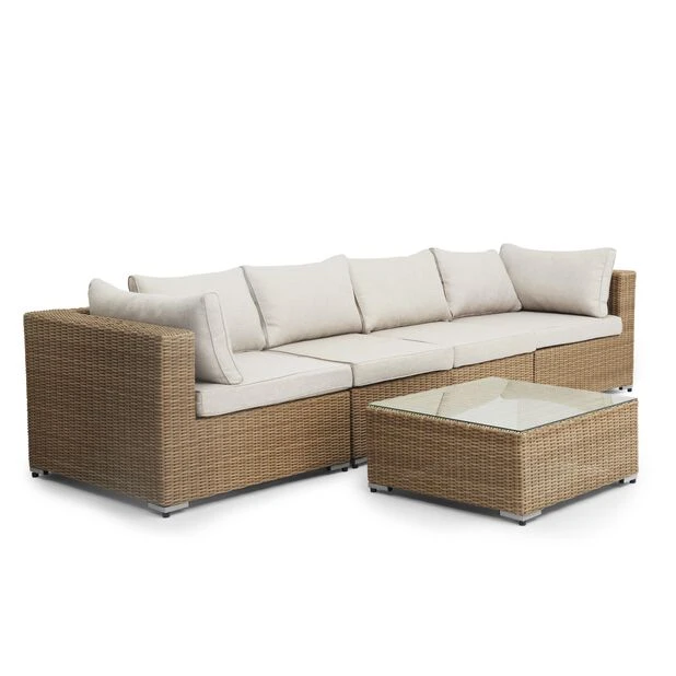 Fotskammel Asker - Lengde 75 Cm, Beige - Bilde 5