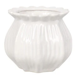 Potte Leia - Ø15 Cm, Hvit