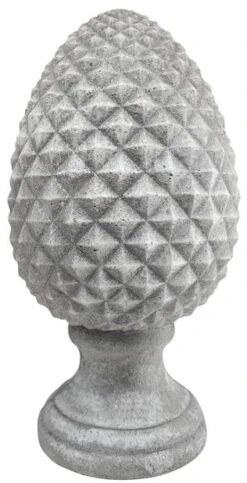 Pyntekongle Pinus - Høyde 37 Cm, Grå