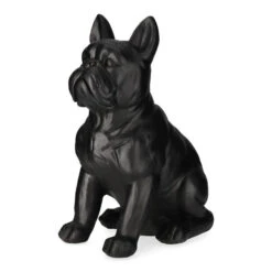 Dekorasjon Bulldog - Høyde 40 Cm, Svart