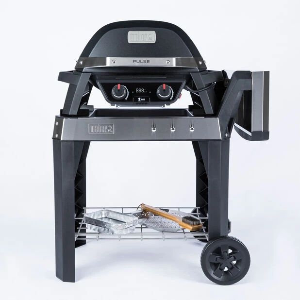 Elektrisk Grill Weber Pulse 2000 Med Vogn - Lengde 112 Cm, Svart - Bilde 2