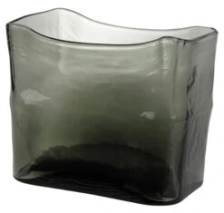 Vase Romy - Høyde 17 Cm, Grå