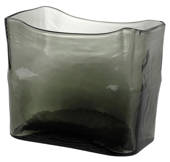 Vase Romy - Høyde 17 Cm, Grå