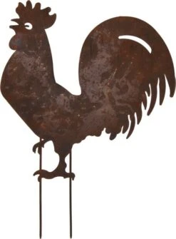 Dekorasjonspinne Hane - Lengde 47 Cm, Rust