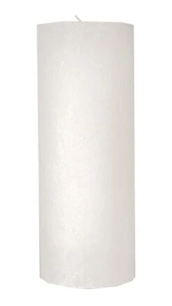 Kubbelys Rustikk - Høyde 25 Cm, Hvit