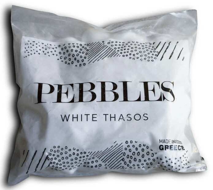 Dekorstein Marmor - 10 Kg, Hvit - Bilde 2